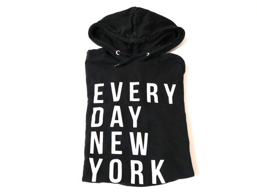 Hoodie EVERY DAY NEW YORK schwarz