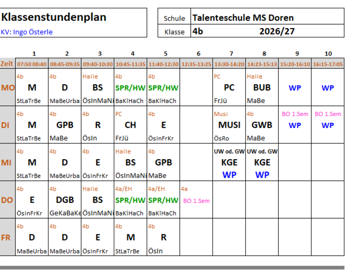 4b_Stundenplan