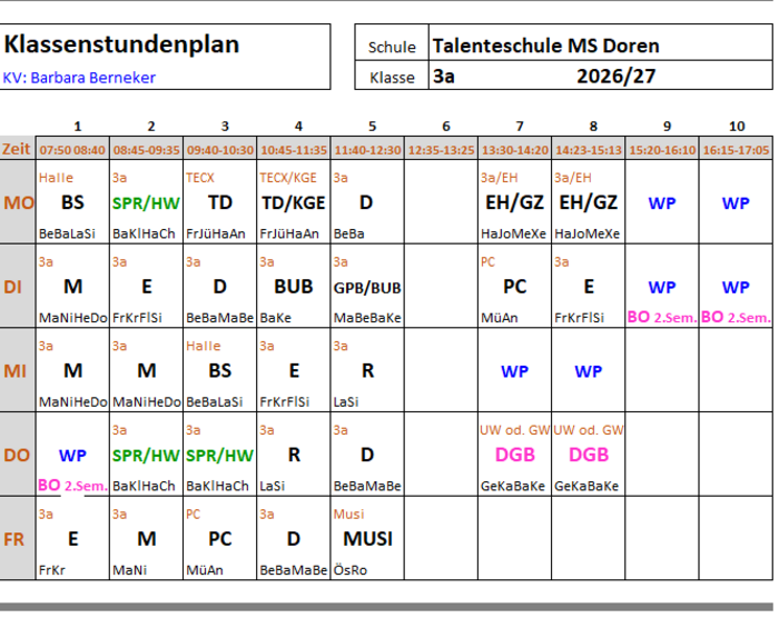 3a_Stundenplan