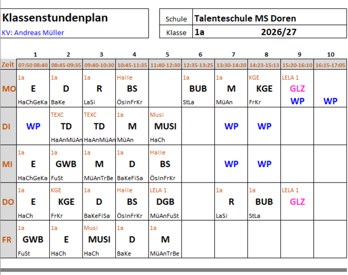 1a_Stundenplan